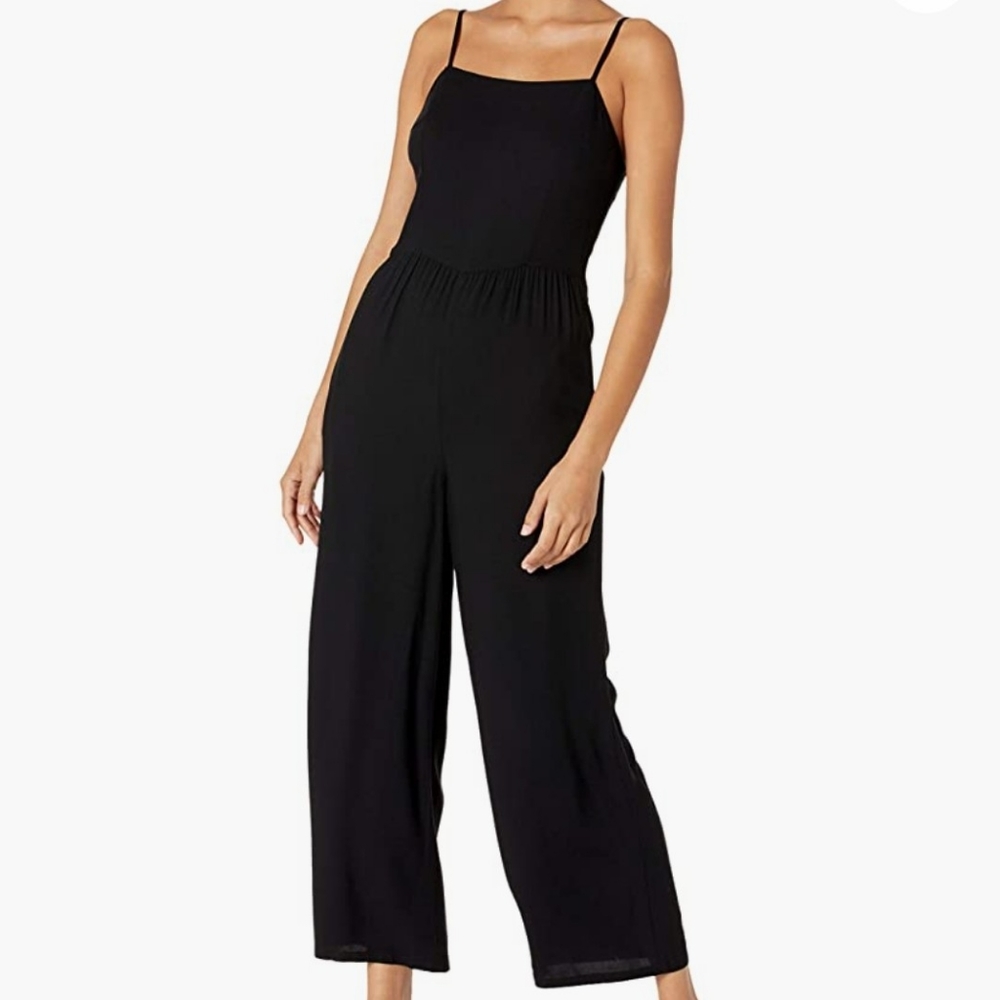 Goodthreads Women's Smocked Back Cami Fluid Twill Jumpsuit